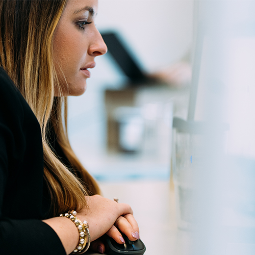 Custom applications that solve marketing challenges B2B application developer works on code